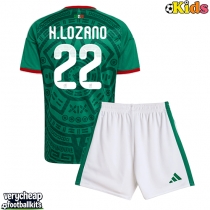 Mexico Hirving Lozano #22 Replica Home Minikit World Cup 2026 Short Sleeve (+ pants)